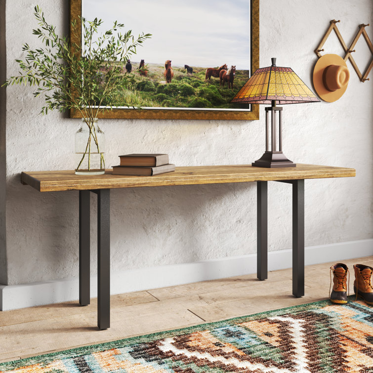 Foundstone™ Eckard 70'' Solid Wood Console Table & Reviews Wayfair